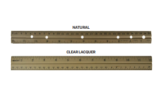 Ruler: Wood; 12”