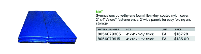 Mat 4’ X 4’ X 1-³∕₈” Thick