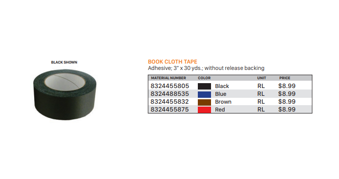 Book Cloth Tape Brown