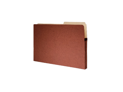 3-½” Expansion Red Fiber Expanding File Pockets