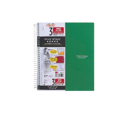3-Subject Notebook