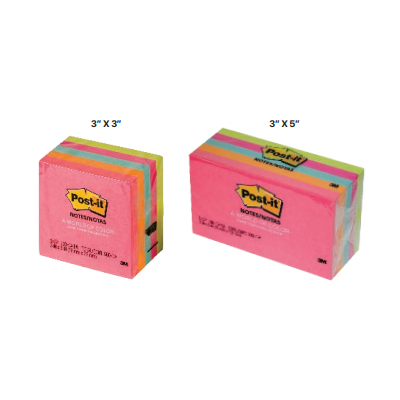 Assorted Color Sticky Note Pads