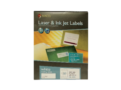 Address Labels, 1” X 2-⁵ ⁄₈” White