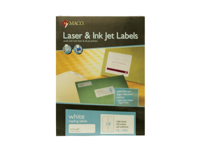 Address/All Purpose Labels, 1-¹⁄₃” X 4” White