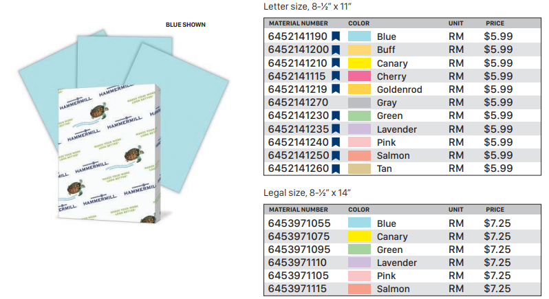Colored Bond Paper Canary