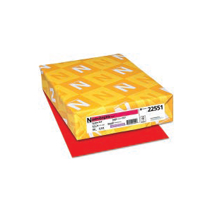 Fluorescent Colored Bond Paper Red