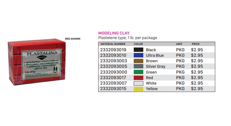 Modeling Clay Silver Gray 