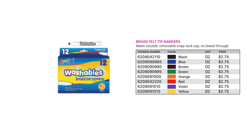 Broad Felt Tip Markers Violet