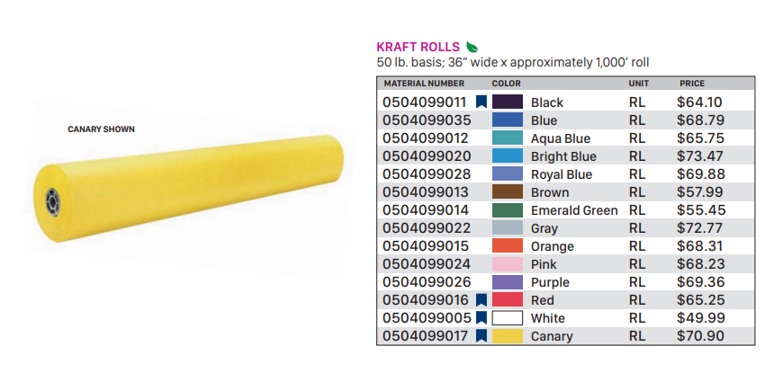 Kraft Rolls Emerald Green