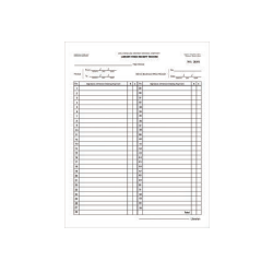 Library Fines Receipt Record Book