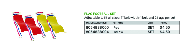 Flag Football Set Yellow
