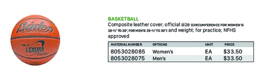 [8053028075] Basketball Men'S 29-½” To 30”