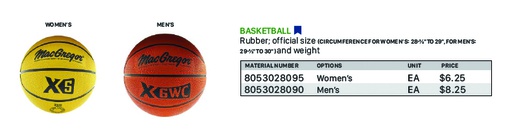 [8053028095] Basketball Women'S 28-½” To 29”