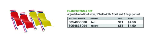 Flag Football Set Yellow