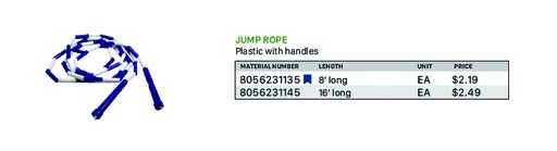 Jump Rope 16’ Long