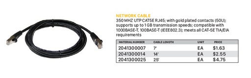 [2041300014] Network Cable 14'