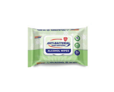 [4357038150] Disinfectant Wipes, Alcohol 50 Sht/Pkg