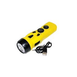 [7250053745] Hand Crank Flashlight & Radio