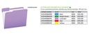 Letter Size Colored File Folders