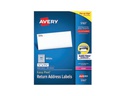 Return Address Labels, ½” X 1-¾” White