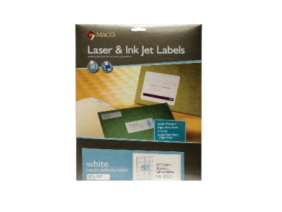[6155105802] Return Address Labels, ½” X 1-¾” White