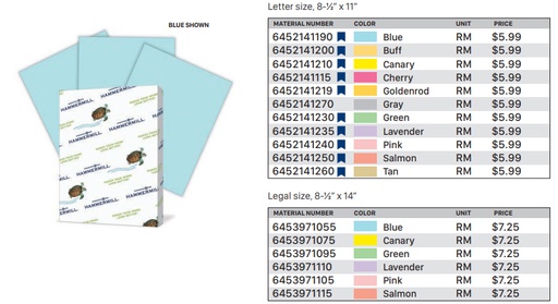 [6453971055] Colored Bond Paper Blue