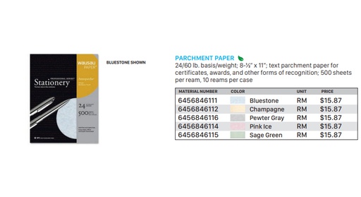 [6456846116] Parchment Paper Pewter Gray