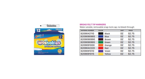 [6209091010] Broad Felt Tip Markers Violet