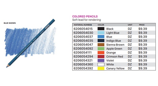 [6206054030] Colored Pencils Light Blue
