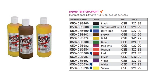 [0504085692] Liquid Tempera Paint Violet