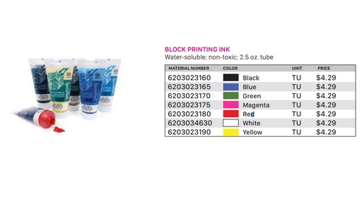 [6203023160] Block Printing Ink Black