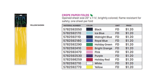 [5782592290] Crepe Paper Folds Holiday Green