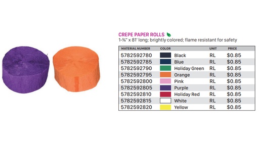 [5782592815] Crepe Paper Rolls White
