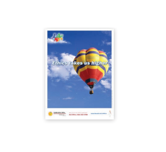 [9661232920] Ethics Takes Us Higher” Poster